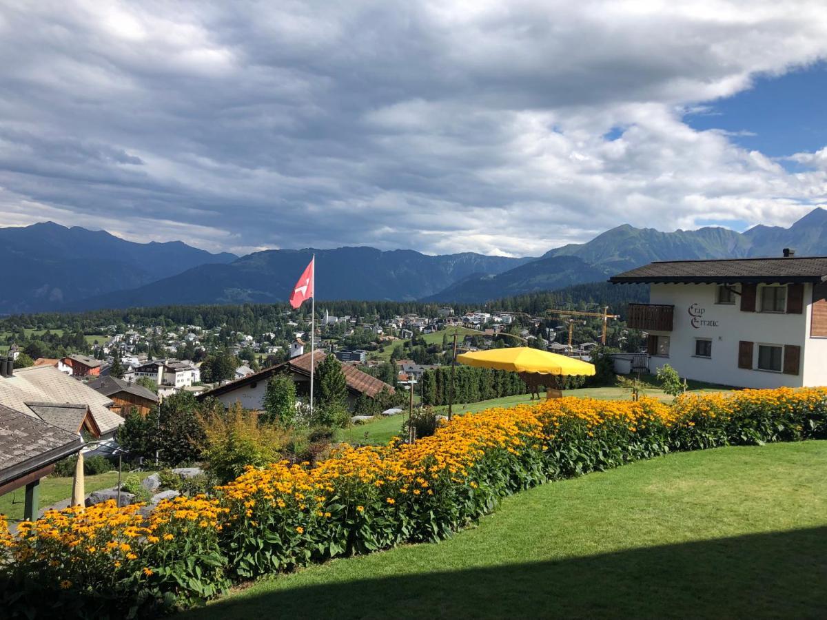 Casa Admisa, Spektakulaere Aussicht, Ski In And Out, Hochwertige Einrichtung, Valserstein Und Eiche Flims Exteriér fotografie