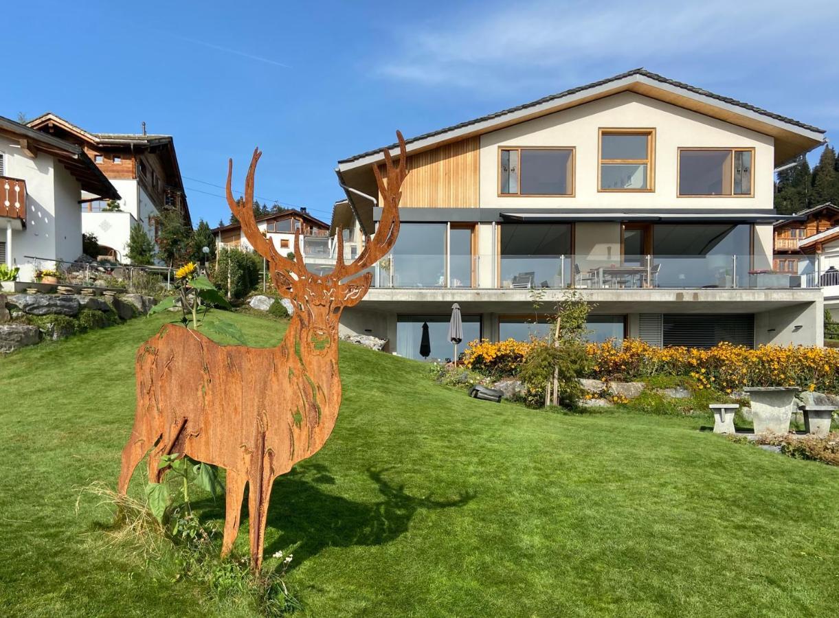 Casa Admisa, Spektakulaere Aussicht, Ski In And Out, Hochwertige Einrichtung, Valserstein Und Eiche Flims Exteriér fotografie