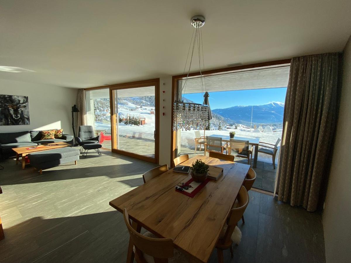 Casa Admisa, Spektakulaere Aussicht, Ski In And Out, Hochwertige Einrichtung, Valserstein Und Eiche Flims Exteriér fotografie