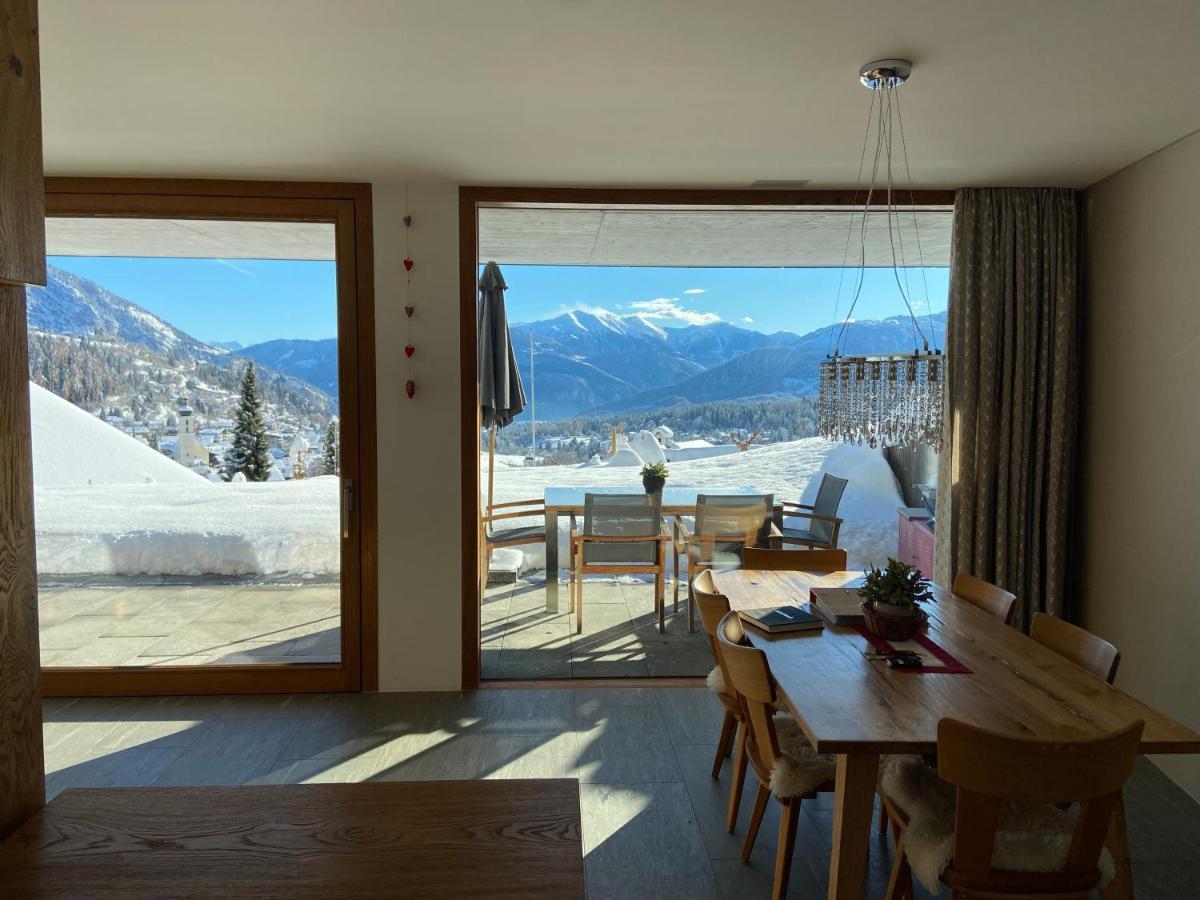 Casa Admisa, Spektakulaere Aussicht, Ski In And Out, Hochwertige Einrichtung, Valserstein Und Eiche Flims Exteriér fotografie