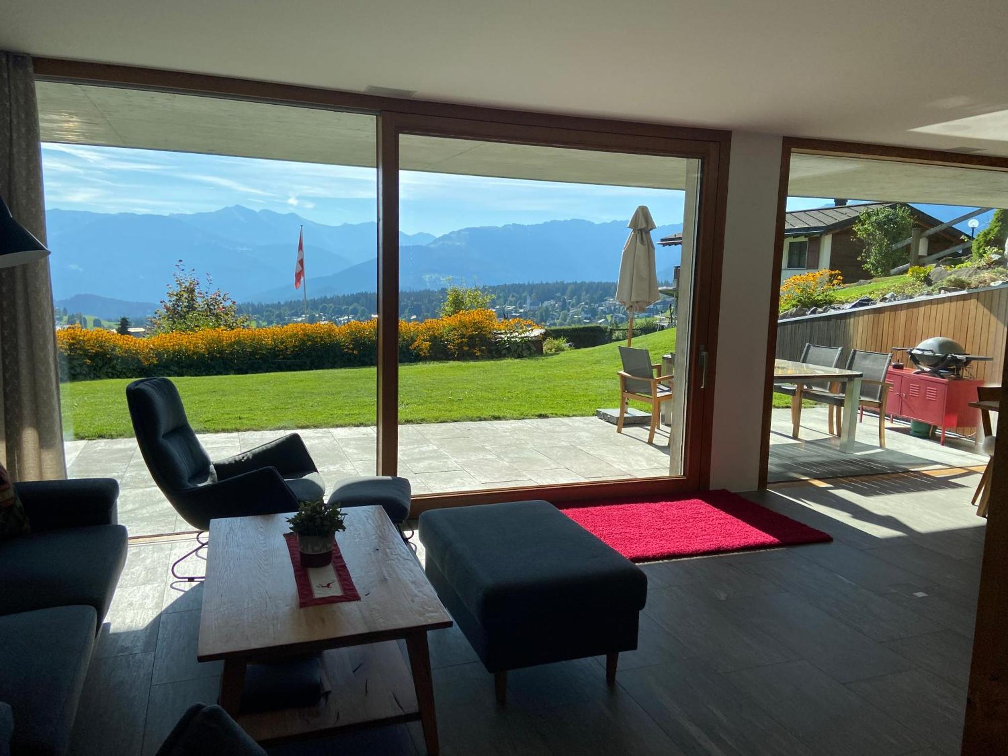 Casa Admisa, Spektakulaere Aussicht, Ski In And Out, Hochwertige Einrichtung, Valserstein Und Eiche Flims Exteriér fotografie