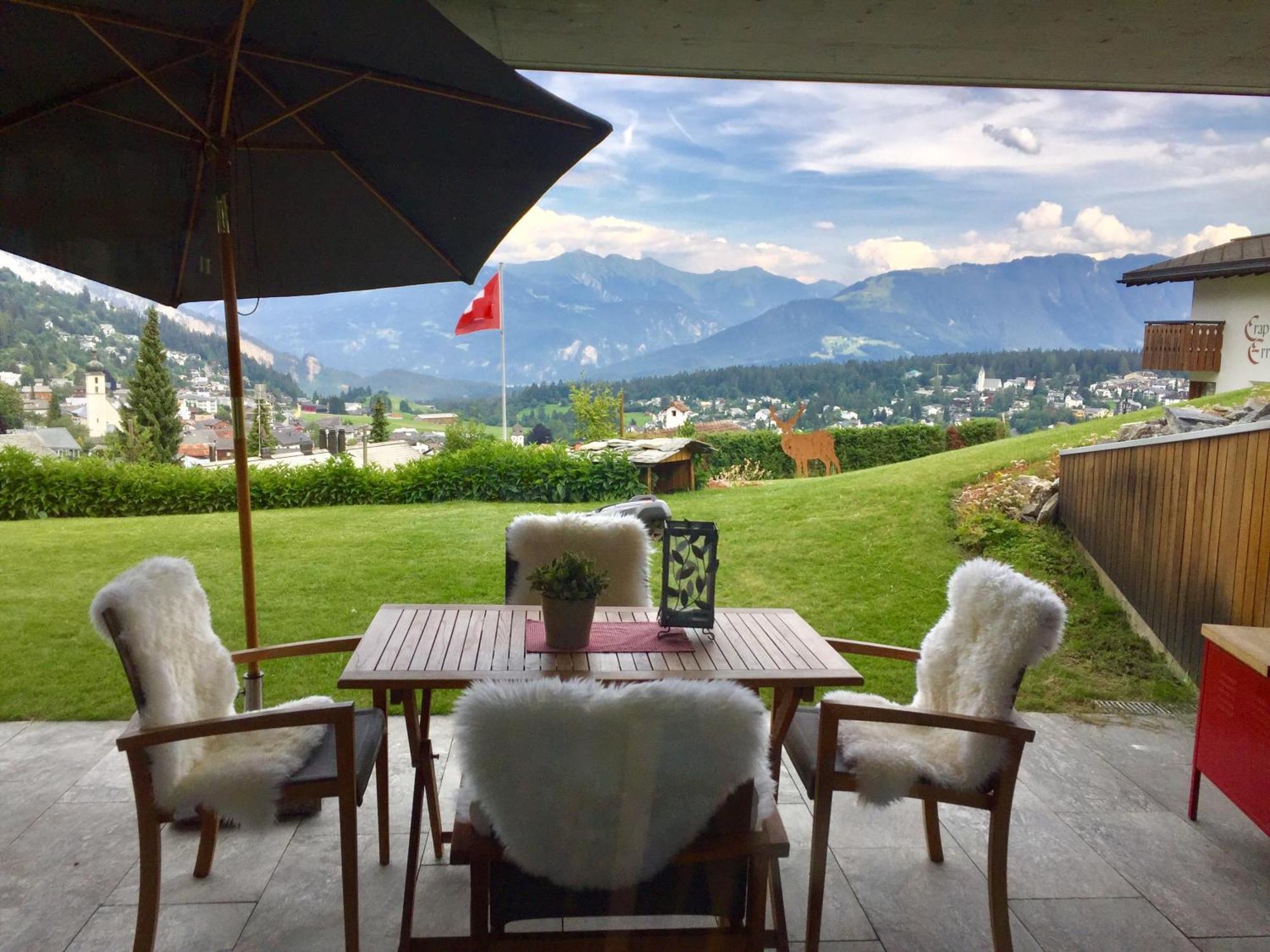 Casa Admisa, Spektakulaere Aussicht, Ski In And Out, Hochwertige Einrichtung, Valserstein Und Eiche Flims Exteriér fotografie