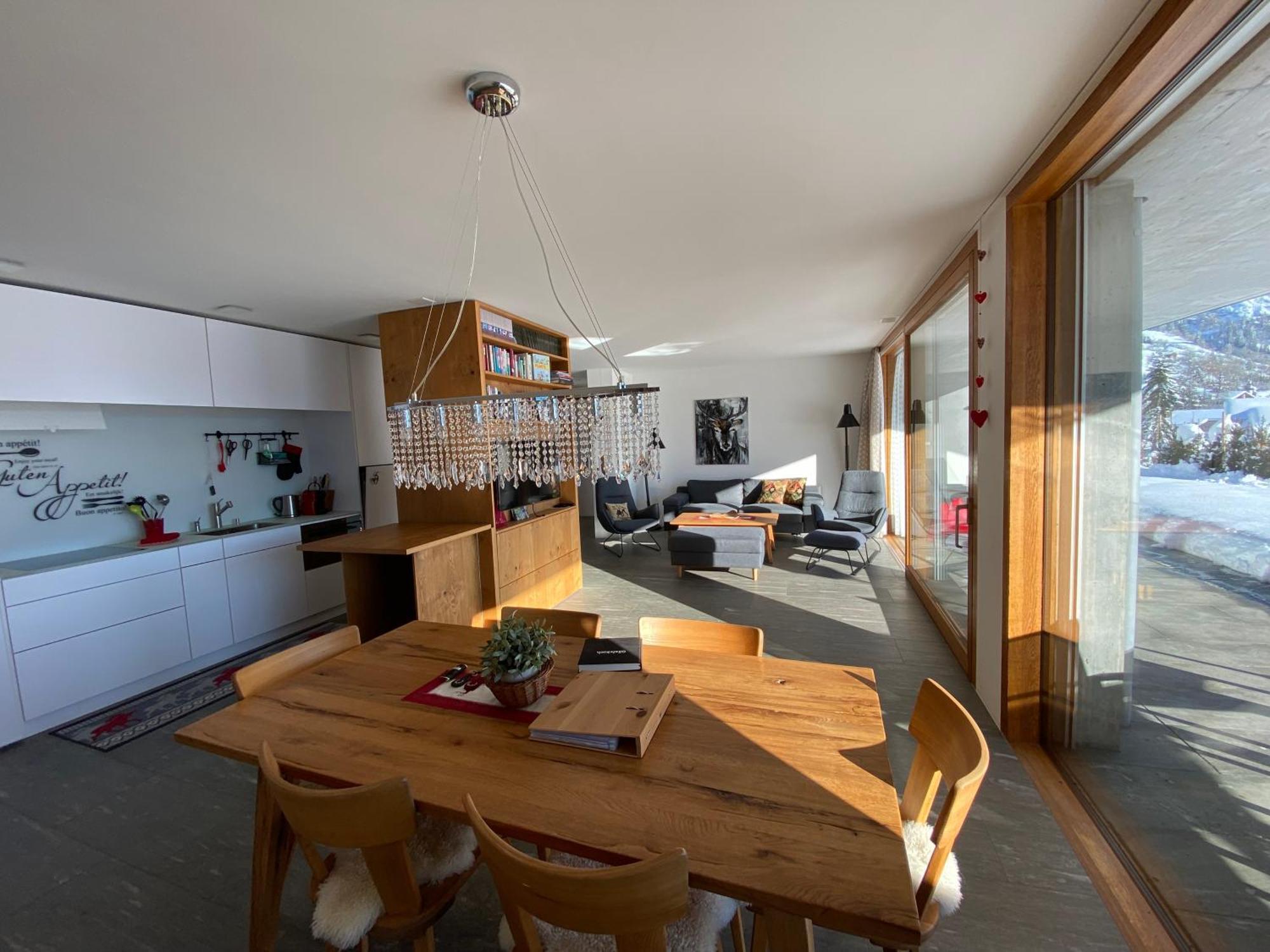Casa Admisa, Spektakulaere Aussicht, Ski In And Out, Hochwertige Einrichtung, Valserstein Und Eiche Flims Exteriér fotografie