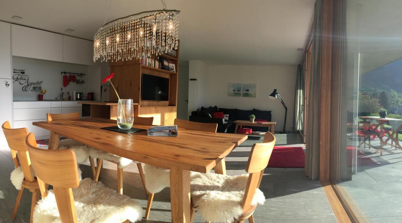 Casa Admisa, Spektakulaere Aussicht, Ski In And Out, Hochwertige Einrichtung, Valserstein Und Eiche Flims Exteriér fotografie